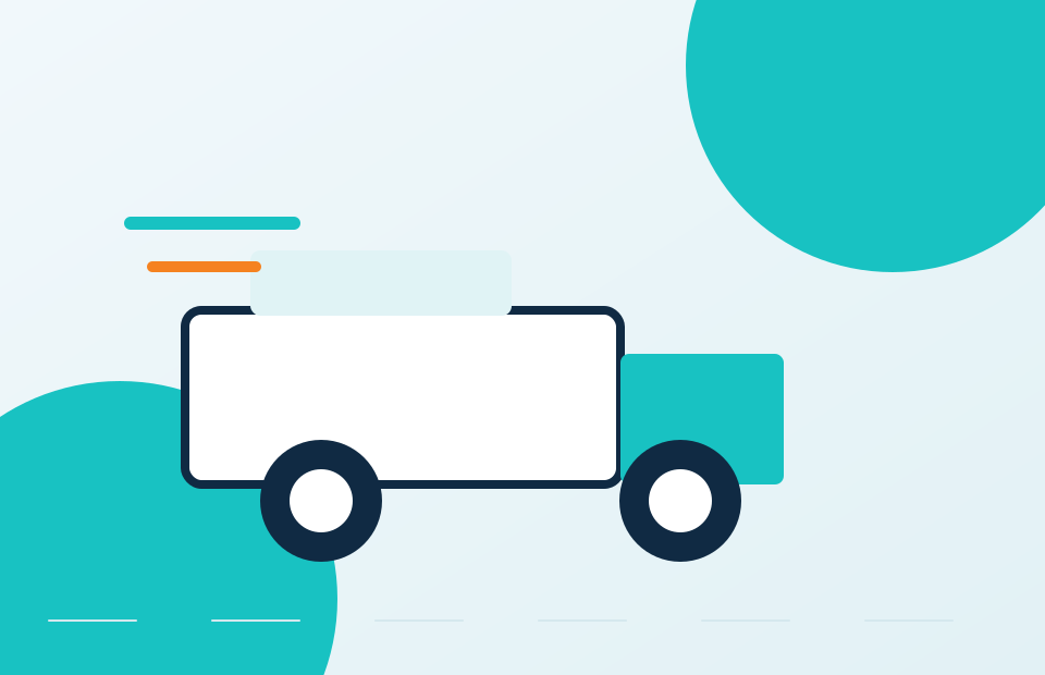 Original vector illustration: Pickup & Drop Logistics System