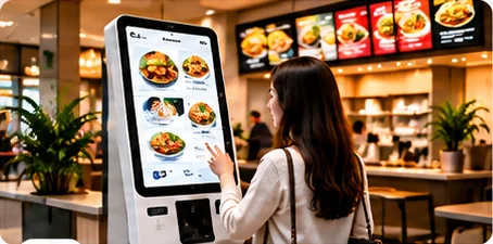 Self Ordering Kiosk visual reference