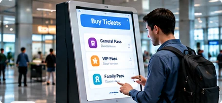 Ticketing Kiosk visual reference